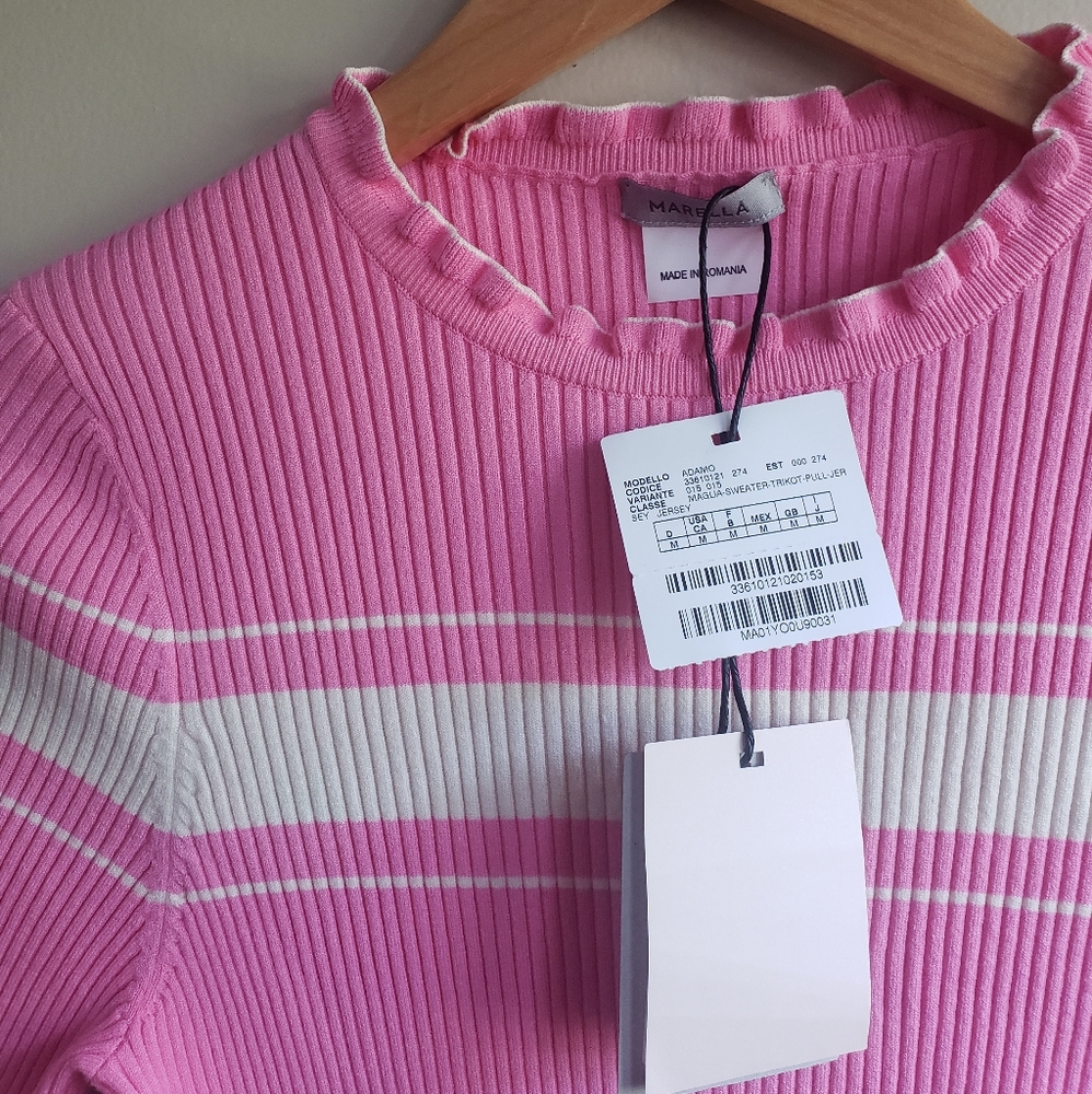 Marella Fitted Ribbed Top - Picture 4 of 7